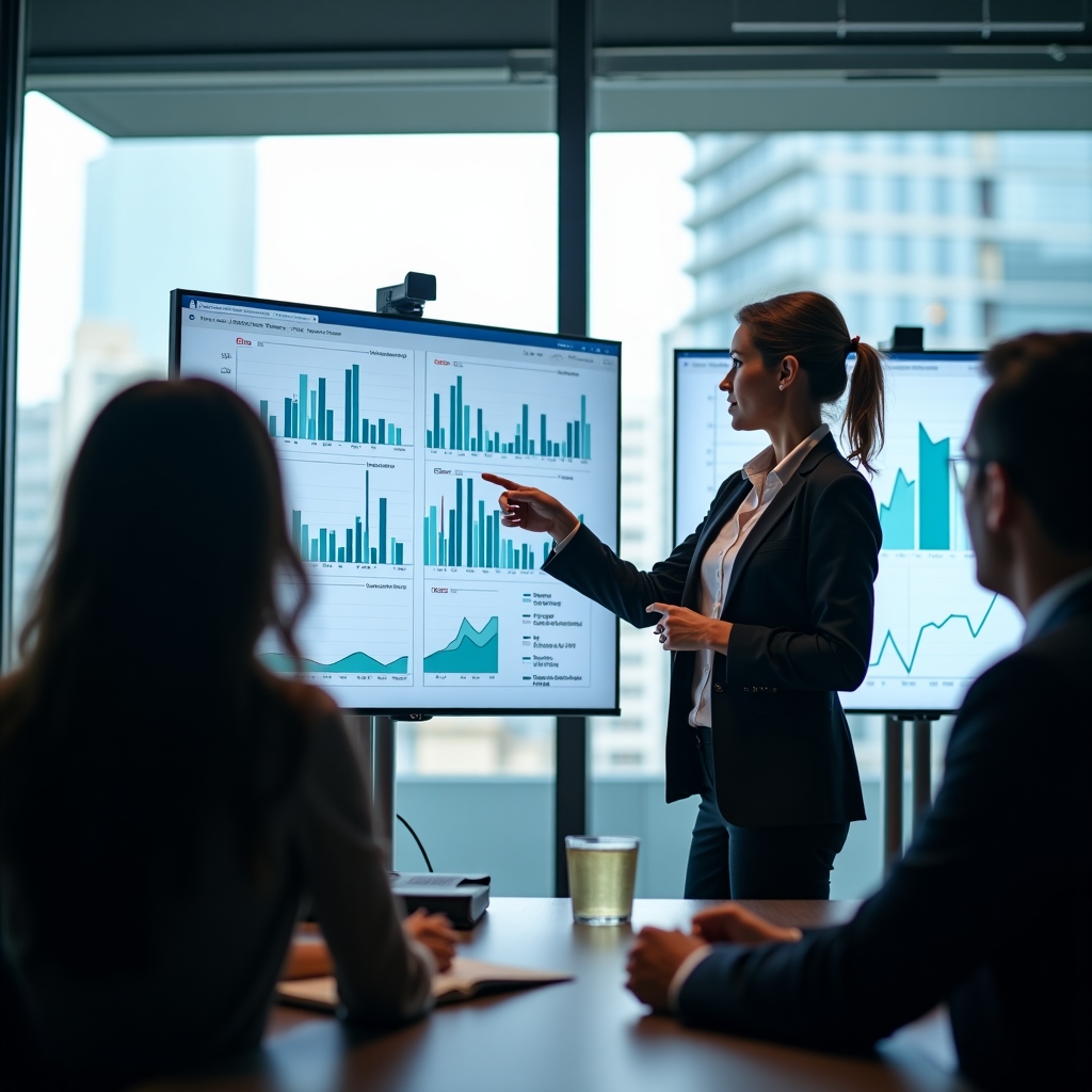 Gráficos de rentabilidad de oficinas flexibles en Buenos Aires